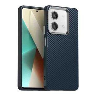 For Redmi Note 13 5G Carbon Fiber Series IMD Phone Case(Blue)