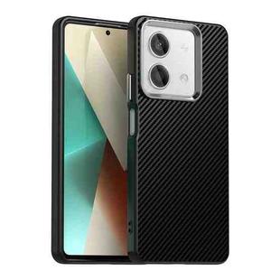 For Redmi Note 13R Pro Carbon Fiber Series IMD Phone Case(Black)