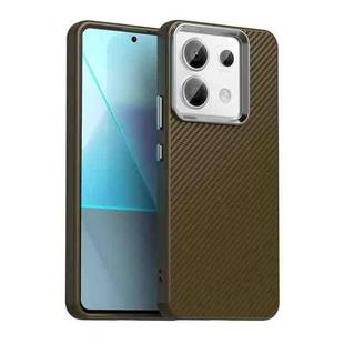 For Redmi Note 13 Pro 5G Carbon Fiber Series IMD Phone Case(Brown)