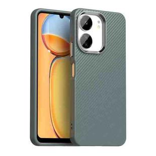 For Redmi 13C 4G Carbon Fiber Series IMD Phone Case(Grey)