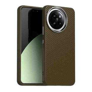 For Xiaomi Civi 4 Pro Carbon Fiber Series IMD Phone Case(Brown)