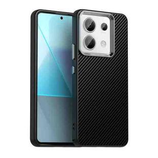 For Xiaomi Poco X6 5G Carbon Fiber Series IMD Phone Case(Black)