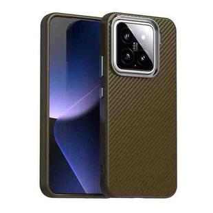 For Xiaomi 15 Pro Carbon Fiber Series IMD Phone Case(Brown)