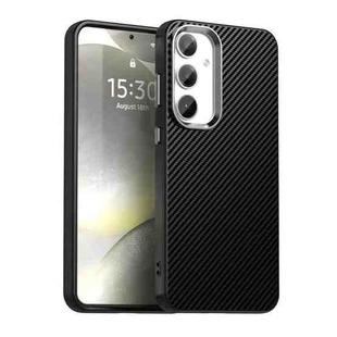 For Samsung Galaxy S24 FE 5G Carbon Fiber Series IMD Phone Case(Black)