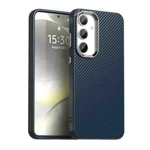 For Samsung Galaxy S24 FE 5G Carbon Fiber Series IMD Phone Case(Blue)