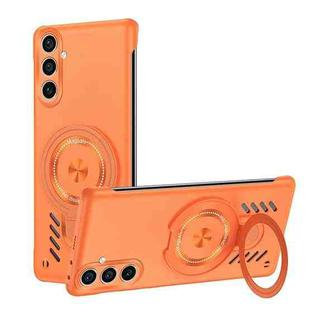 For Samsung Galaxy S23+ 5G Ice Sense Series Graphene Cooling MagSafe Holder Phone Case(Orange)
