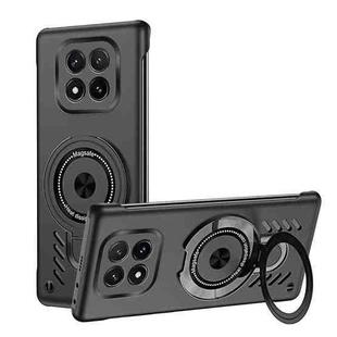 For Redmi Note 14 Pro 5G Ice Sense Series Graphene Cooling MagSafe Holder Phone Case(Black)