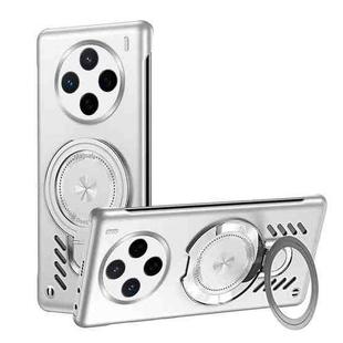 For vivo X200 Ice Sense Series Graphene Cooling MagSafe Holder Phone Case(Silver)