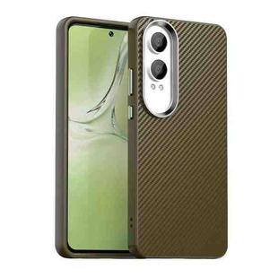 For OPPO K12x Carbon Fiber Series IMD Phone Case(Brown)