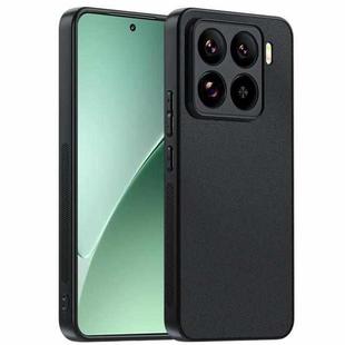 For Xiaomi 15 Ultra-thin Plain Skin Leather Phone Case(Black)
