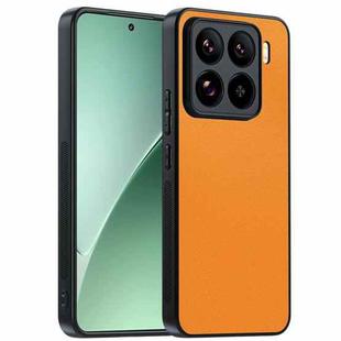 For Xiaomi 15 Ultra-thin Plain Skin Leather Phone Case(Orange)