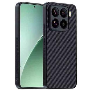 For Xiaomi 15 Ultra-thin Carbon Fiber Texture Printing Phone Case(Black)