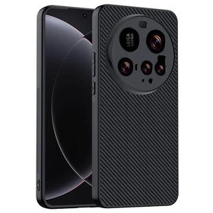 For Xiaomi 15 Ultra Ultra-thin Carbon Fiber Texture Printing Phone Case(Black)