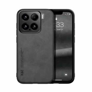 For Xiaomi 15 Skin Feel Magnetic Leather Back Phone Case(Dark Grey)