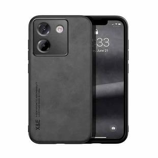 For Xiaomi Poco M7 Pro 5G Skin Feel Magnetic Leather Back Phone Case(Dark Grey)