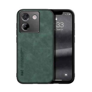 For Xiaomi Poco M7 Pro 5G Skin Feel Magnetic Leather Back Phone Case(Green)