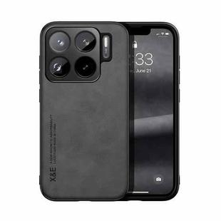 For Xiaomi  15S Pro Skin Feel Magnetic Leather Back Phone Case(Dark Grey)