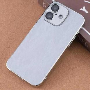 For iPhone 16 Plus Electroplating Snowflake PC Hybrid TPU Phone Case(Grey)