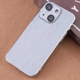 For iPhone 15 Electroplating Snowflake PC Hybrid TPU Phone Case(Grey)