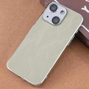 For iPhone 13 Electroplating Snowflake PC Hybrid TPU Phone Case(Light Green)