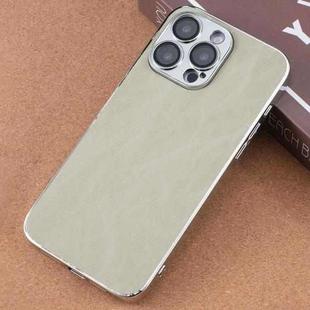 For iPhone 12 Pro Electroplating Snowflake PC Hybrid TPU Phone Case(Light Green)