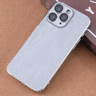 For iPhone 11 Pro Max Electroplating Snowflake PC Hybrid TPU Phone Case(Grey)
