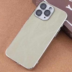 For iPhone 11 Pro Max Electroplating Snowflake PC Hybrid TPU Phone Case(Light Green)