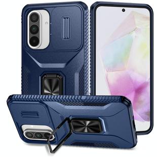 For Samsung Galaxy A36 Sliding Camshield Holder Phone Case(Blue)