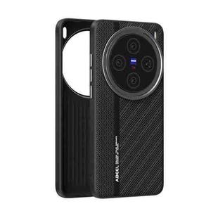 For vivo X200 ABEEL 6D Micro Relief MagSafe Magnetic Phone Case(Black)
