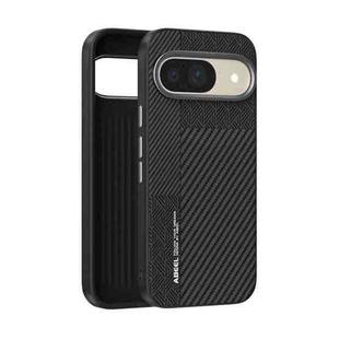 For Google Pixel 9 / 9 Pro ABEEL 6D Micro Relief MagSafe Magnetic Phone Case(Carbon Fiber Black)