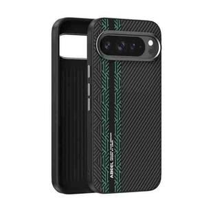 For Google Pixel 9 Pro XL ABEEL 6D Micro Relief MagSafe Magnetic Phone Case(Green)