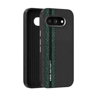 For Google Pixel 9a ABEEL 6D Micro Relief MagSafe Magnetic Phone Case(Green)