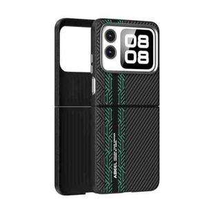 For Huawei nova Flip ABEEL 6D Micro Relief MagSafe Magnetic Phone Case(Green)