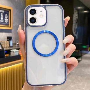 For iPhone 11 3 in 1 Airbag CD Texture MagSafe Phone Case(Dark Blue)