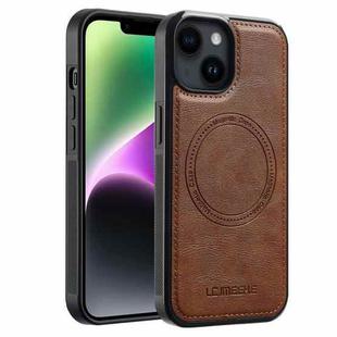 For iPhone 13 mini LC.IMEEKE Magsafe Phone Case(Brown)