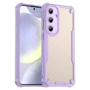 For Samsung Galaxy S24+ 5G Armor Glaze PC Hybrid TPU Phone Case(Purple)