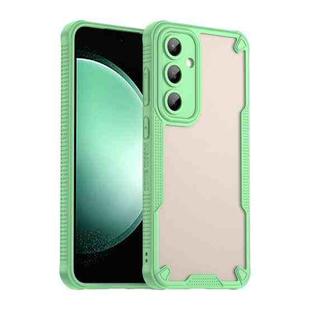 For Samsung Galaxy S24 FE 5G Armor Glaze PC Hybrid TPU Phone Case(Green)