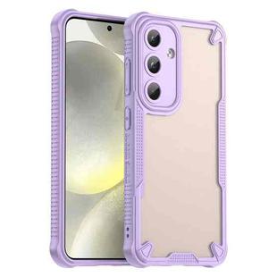 For Samsung Galaxy S25 5G Armor Glaze PC Hybrid TPU Phone Case(Purple)