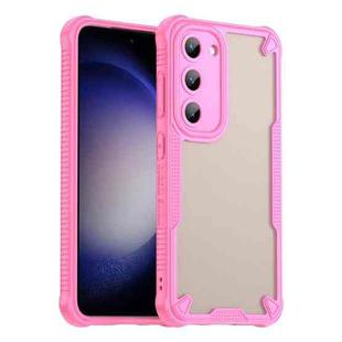 For Samsung Galaxy S23 5G Armor Glaze PC Hybrid TPU Phone Case(Pink)