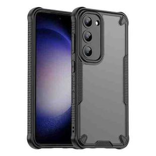 For Samsung Galaxy S23+ 5G Armor Glaze PC Hybrid TPU Phone Case(Black)
