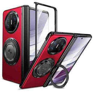 For Huawei Mate X5 Gold Medal Rotating Folding Series Ring Holder Phone Case(Red)