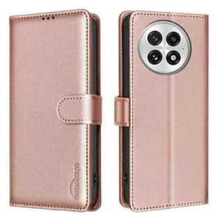 For OnePlus 13 Litchi Texture RFID Anti-theft Leather Phone Case(Gold)