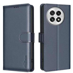 For OnePlus 13 Litchi Texture RFID Anti-theft Leather Phone Case(Blue)