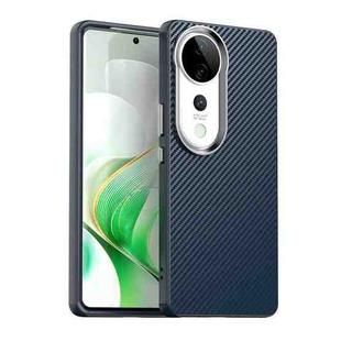 For vivo V40 Pro 5G Carbon Fiber Series IMD Phone Case(Blue)