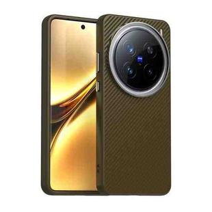 For vivo X200 Pro Carbon Fiber Series IMD Phone Case(Brown)