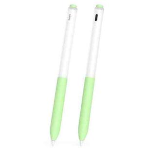 For Redmi Smart Pen Transparent Jelly Series Stylus Pen Silicone Protective Cover(Matcha Green)