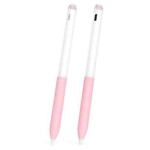 For Redmi Smart Pen Transparent Jelly Series Stylus Pen Silicone Protective Cover(Cherry Pink)