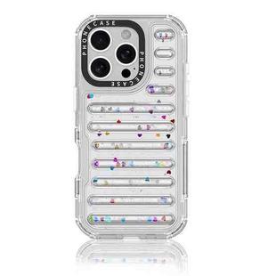 For iPhone 16 Pro Capsule Glitter TPU Hybrid PC Airbag Phone Case(Sequin)