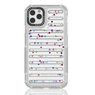 For iPhone 11 Pro Max Capsule Glitter TPU Hybrid PC Airbag Phone Case(Sequin)