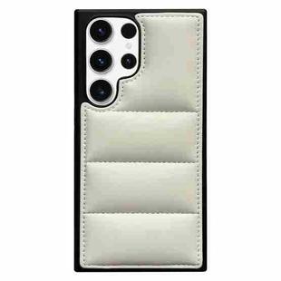 For Samsung Galaxy S24 Ultra 5G Cotton Filling Eiderdown Airbag Phone Case(White)